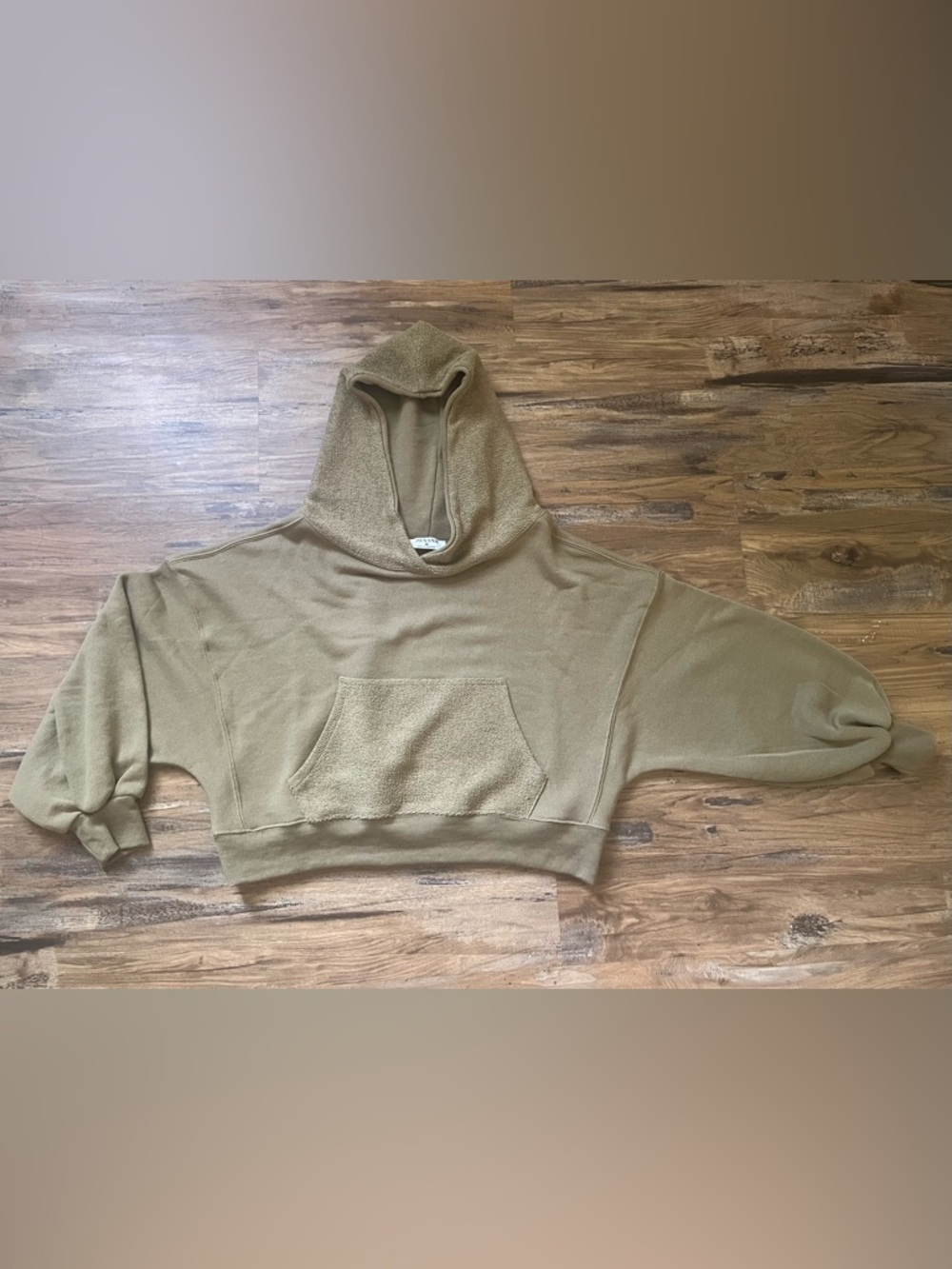 Zenana Outfitters Oversized Cropped Hoodie, New Condition, Size Medium